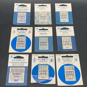 Schmetz Machine Needle Lot Of 9 NOS, Stretch & Universal Needles